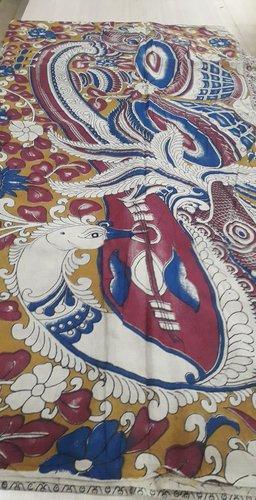 KALAMKARI PRINTED COTTON SAREE